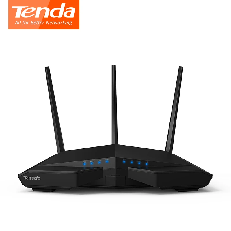Беспроводной гигабитный Wi Fi роутер Tenda AC18 1900 Мбит/с двухдиапазонный 2 4/5 ГГц 11AC