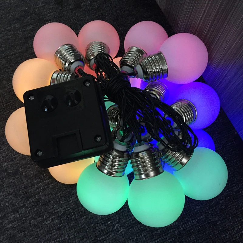 Солнечный садовый свет солнечные светодиодные гирлянды с 10/20 Led G50 Глобус лампы