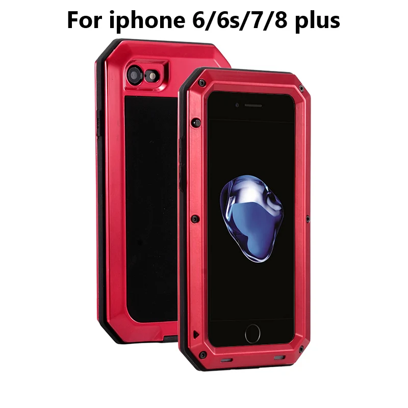 Защитный чехол на весь корпус для iPhone 7 Plus 360 Жесткий ударопрочный бронированный