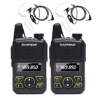 Портативная двухсторонняя радиостанция BAOFENG BF-T1, 2 шт., UHF 400-470 МГц, 20CH BFT1, портативная рация BF T1 Ham CB-радио + гарнитура с акустической трубкой