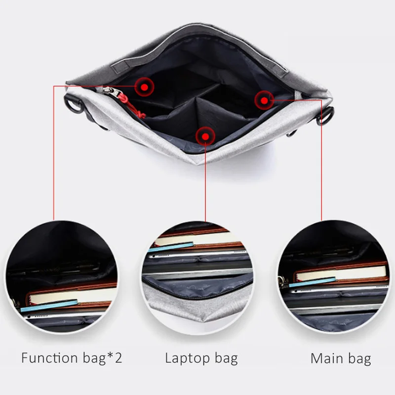 Простая повседневная сумка мессенджер мужские холщовые корейские сумки через