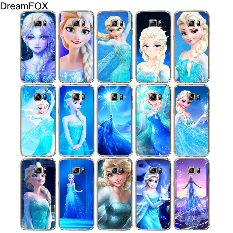 DREAMFOX M390 Beautiful Elsa Soft TPU Silicone Case Cover For Samsung Galaxy Note S 6 7 8 9 10 10e 11 11e Lite Edge Plus |