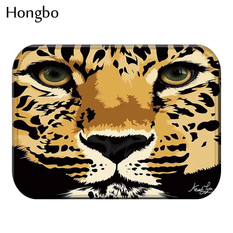 Hongbo 40*60 см тигр собака сова кошка узор Противоскользящие коврики под дверь коврик для улицы кухня гостиная ковер