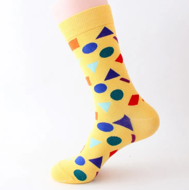 Геометрический дезодорант пота забавные Женские носочки уличная Sox Harajuku на