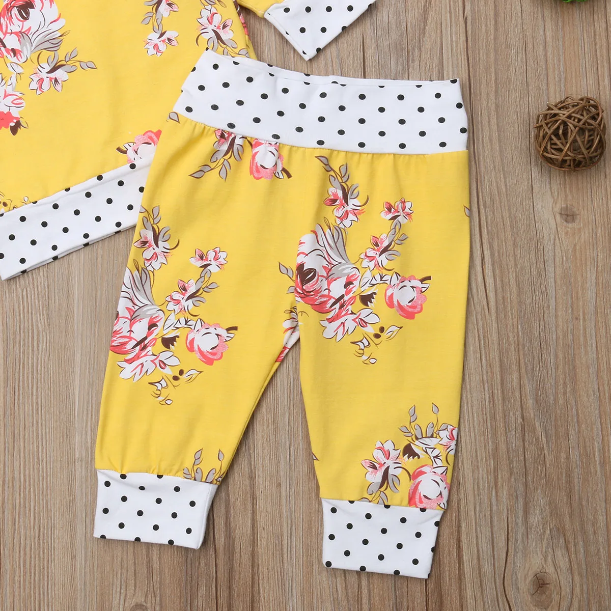 Emmababy 2018 одежда для малышей с цветочным рисунком девочек топы и Толстовка Брюки