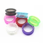 Профессиональные ножницы для груминга собак, Набор цветных колец, подходят для прямых и изогнутых ножниц для стрижки шерсти собак и кошек