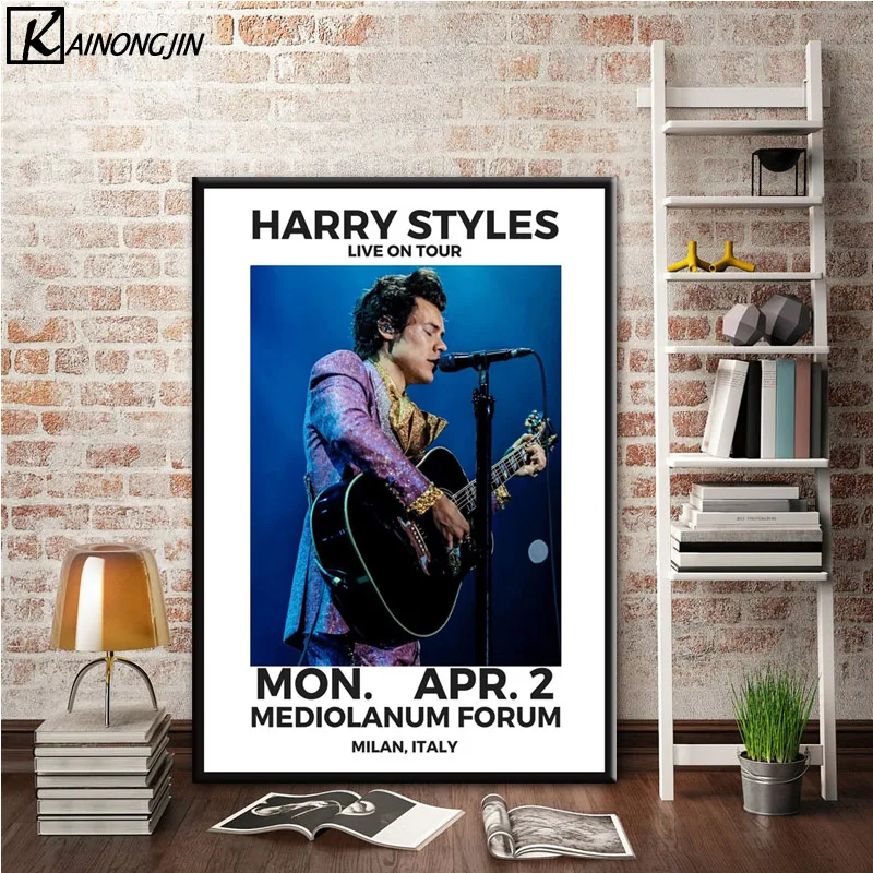 0006 Harry Styles World Tour Live Cover история художественный постер Картина Настенная картина домашний декор, плакаты и принты - Цвет: 0006