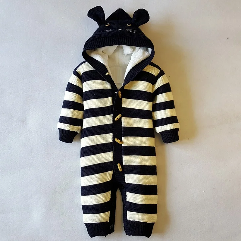 Новый осенне-зимний свитер для малышей Костюм детский комбинезон подходит детей