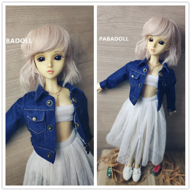 Крутой джинсовый топ для BJD 1/4 MSD 1/3 SD10 SD13 SD16 DD SD17 Одежда куклы дяди CWB40|Куклы| |