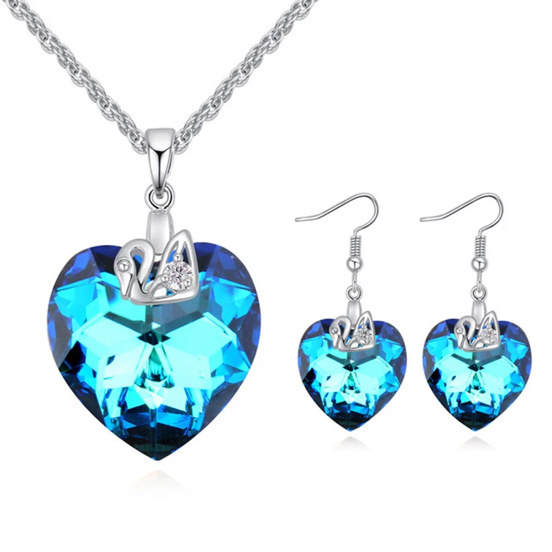 Новинка 2017 года Австрия Кристалл Ювелирные наборы (Цепочки и ожерелья/Серьги)