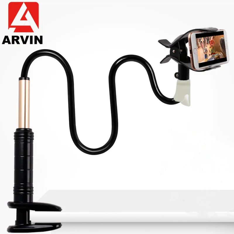 Складной держатель для телефона Arvin с поворотом на 360 градусов длинной рукояткой