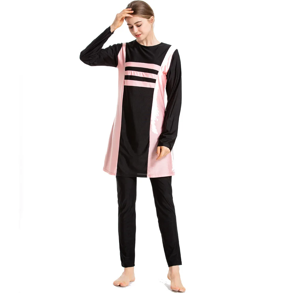 2019 г. мусульманские купальники Burkini купальный костюм с длинным рукавом и шапкой