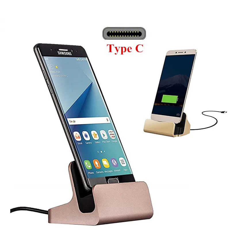 TYPE C зарядная док станция USB зарядное устройство с 3 1 usb для Xiaomi A1 A2 MI6 huawei p20 oneplus 6 5t