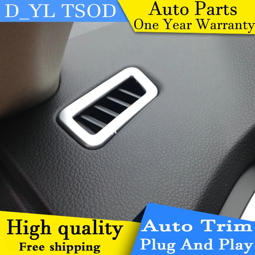 car styling for Nissan X-Trail 2014 2015 2016 ABS chrome Front upper air conditioning outlet decorative frame 2 pcs |