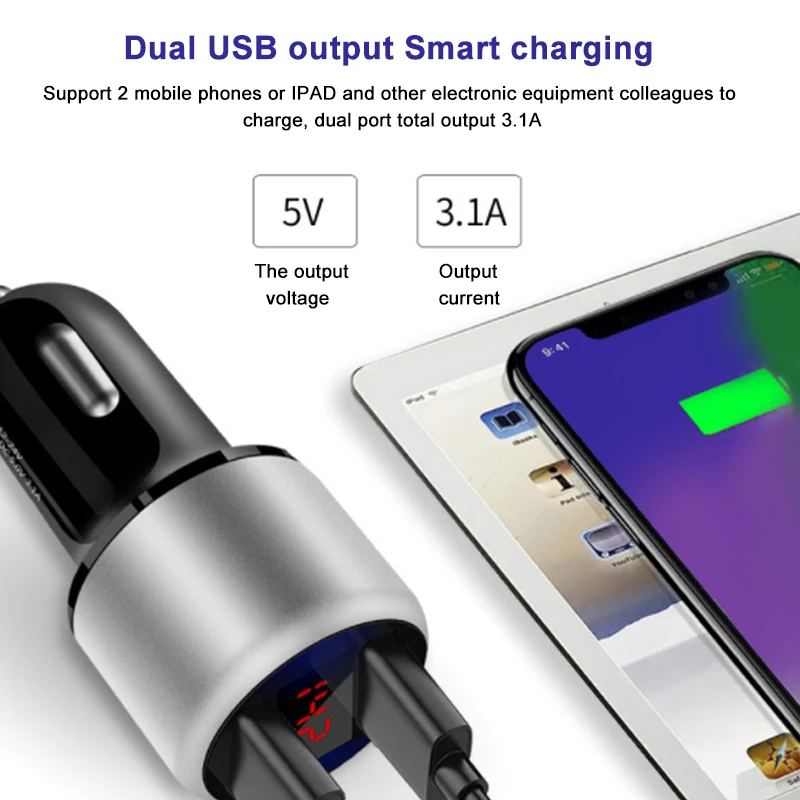 1 шт. 3.1A 5 V двойной зарядное устройство USB для быстрой зарядки универсальные чехлы