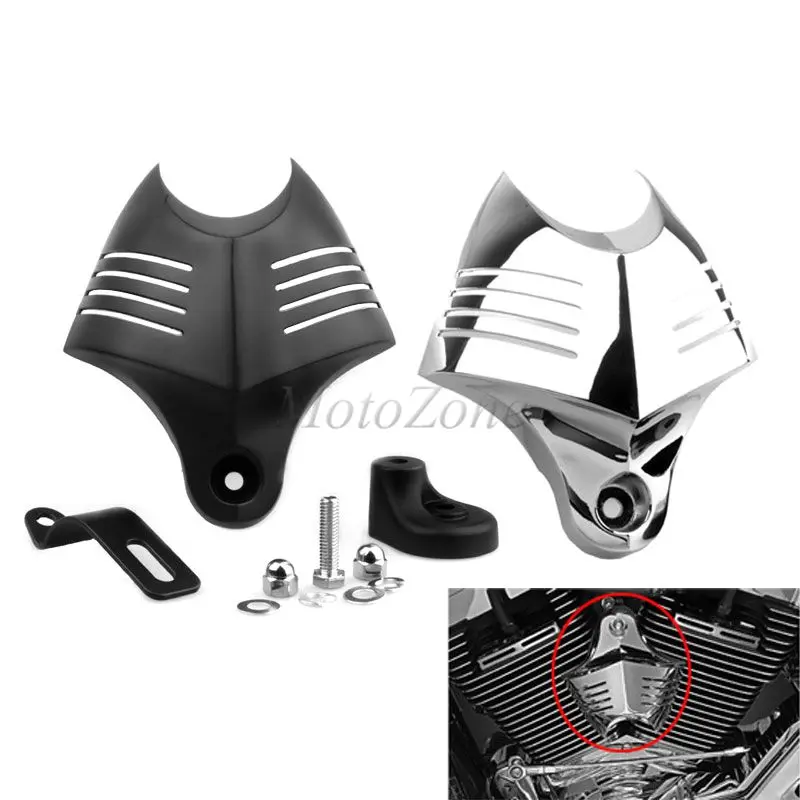 

Motorcycle Accessories Parts Chrome Black V-Shield Horn Cover Set Suit For Harley Softail Dyna Electra Big Twin 1992-2012