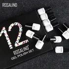 12 шт.лот Гель-лак для ногтей ROSALIND, 7 мл, однотонные гель-лаки серии для ногтей, полуперманентные быстросохнущие УФ-лаки для дизайна ногтей