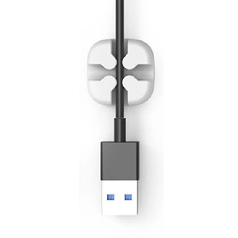 Single Hole Wire Camp Desktop Cable Organizer Silicone Clip Data Storage Buckle Card Line Device | Электроника