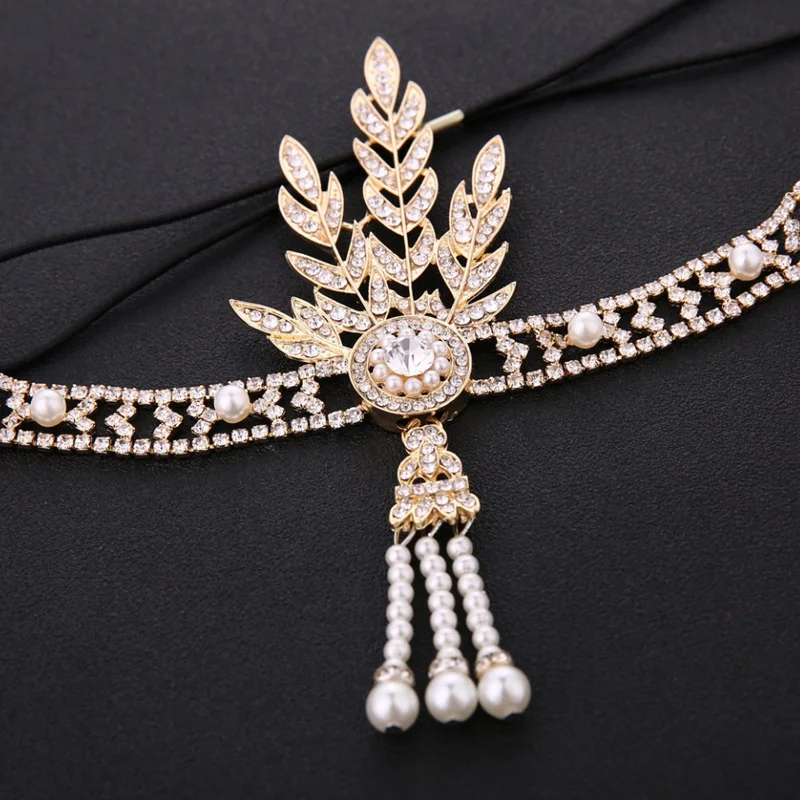 Бесплатная доставка 1 шт. повязка на голову Gatsby Crown Стразы соединитель для