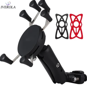 univerola motorcycle handlebar bike phone mount holder support bicycle with silicone band for gopro smartphone gps holder free global shipping