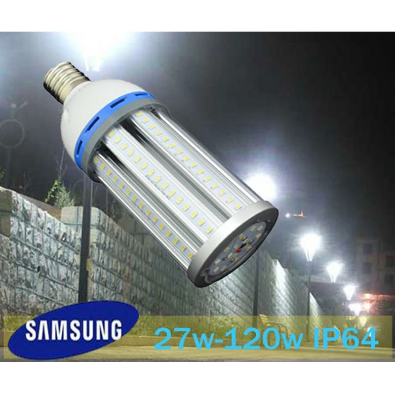 27 Вт 36 45 54 E26 E39 E27 E40 LED Corn street light IP64 водонепроницаемый high bay Light lumen наружный садовый