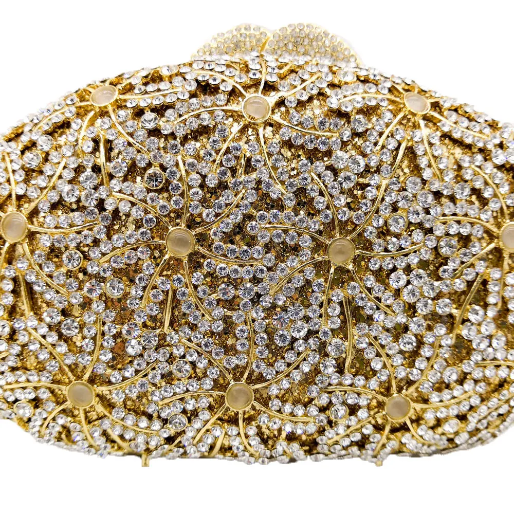 Бутик де фгг из камня опала цветок женские хрустальные клатчи вечерние сумки