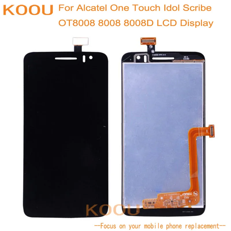 LCD Display For Alcatel One Touch Idol Scribe OT8008 8008 8008D Screen Dightizer Assembly Replacement Mobile Phone | Мобильные