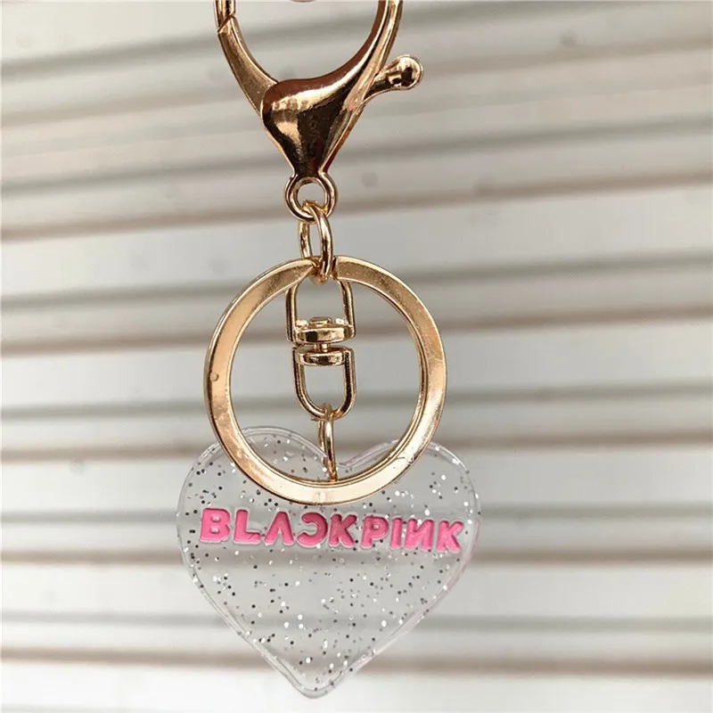 Акриловый прозрачный кулон брелок KPOP BLACKPINK GOT7 TWICE EXO SEVENTEEN брелок для ключей круглой формы 5 стилей Корейская версия - Цвет: B