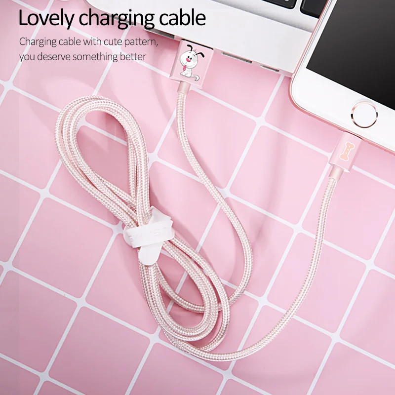 USAMS Cartoon Charger Cable for iPhone cable Data USB cute Animal data sync | Мобильные телефоны и аксессуары