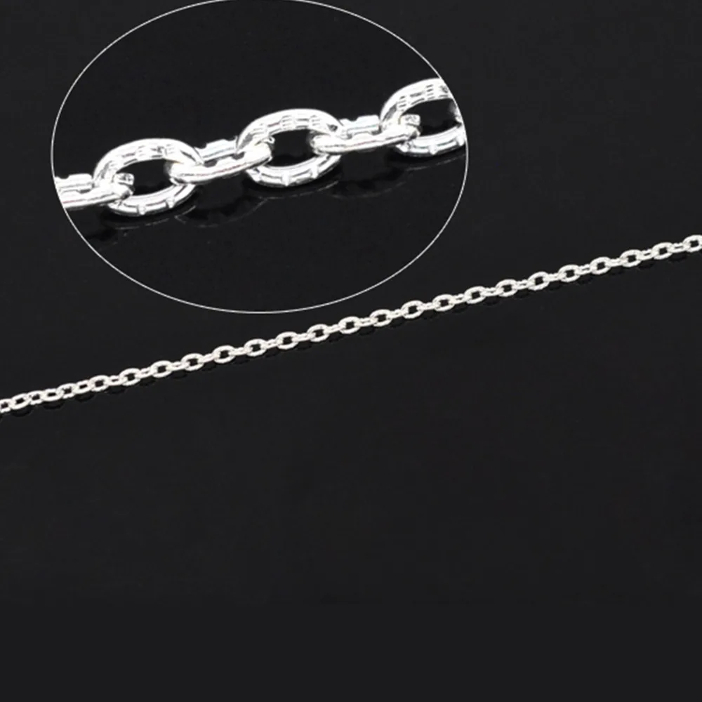 Doreen Box Lovely 10M рельефная цепь для кабеля серебристого цвета 3x2 мм (B14897)|cable link chains|chain