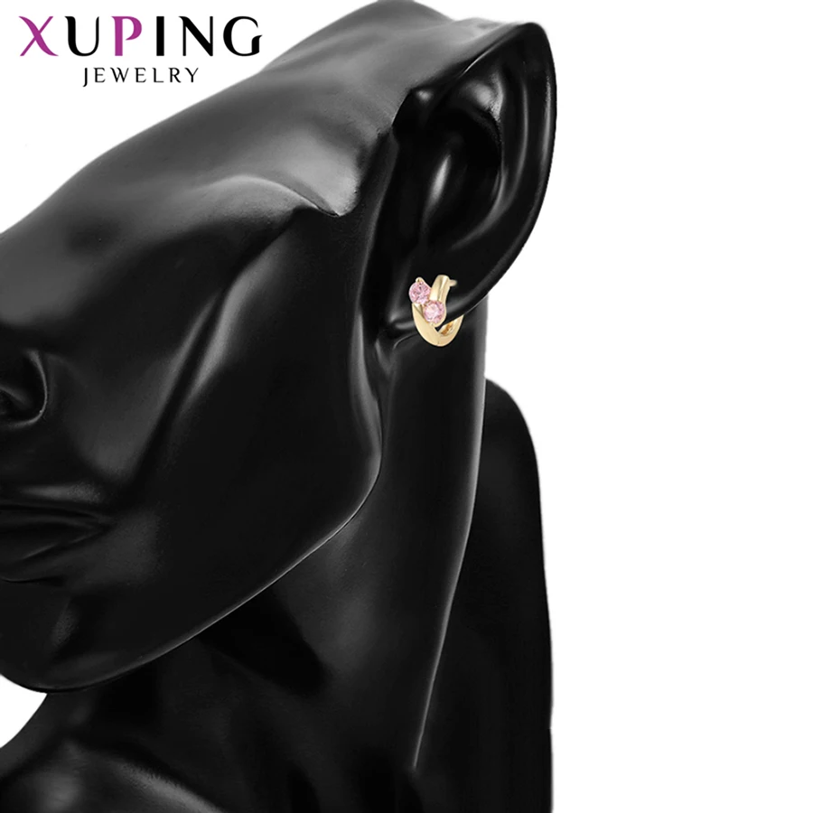 Xuping экологический медный светильник позолоченные серьги для женщин круглые ювелирные изделия подарок на День Благодарения S196, 1-98217