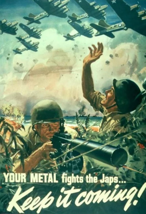 You Metal Fight the Japs Keep it грядущие 2 мировые пропагандистские винтажные Ретро наклейки