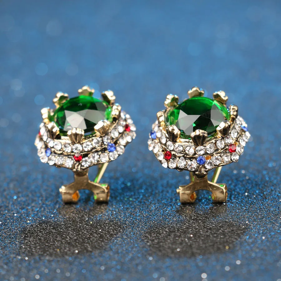 Женский ювелирный комплект из колье и серёг золотистого цвета|earrings necklace|jewelry