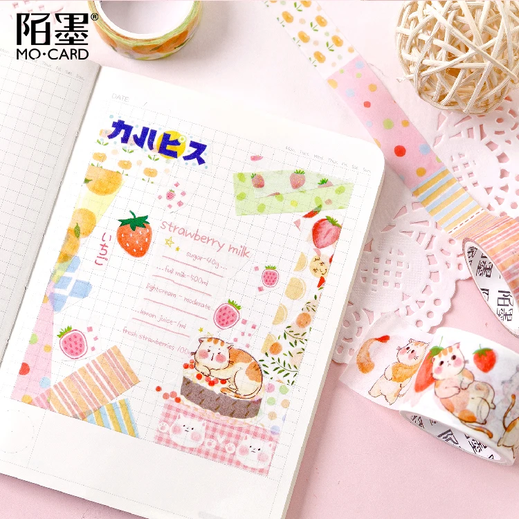 Японская Закусочная лента для декорации Washi DIY Дневник Скрапбукинг маскирующая