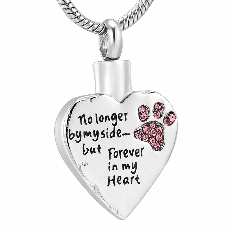 

IJD9981 No Longer by My Side,But Forever in My Heart Carved Locket Cremation Urn Necklace,5Pcs Blue 5Pcs Pink No Chain