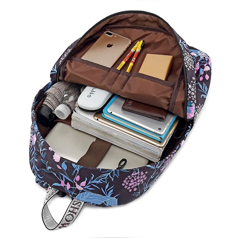 YISHOW Холст Женщины Рюкзак Печать Mochila Usb Мини Рюкзаки для Девочек INS Стиль Большой