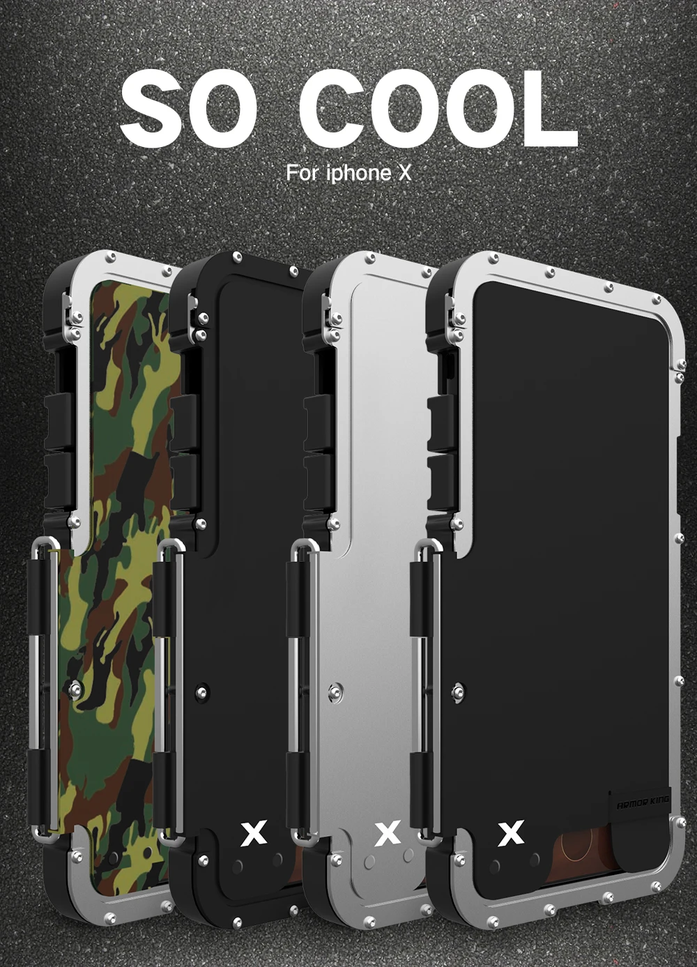 Роскошный противоударный алюминиевый чехол для iPhone X 8 7 6 6 S plus Armor King iron man, стальной флип-чехол