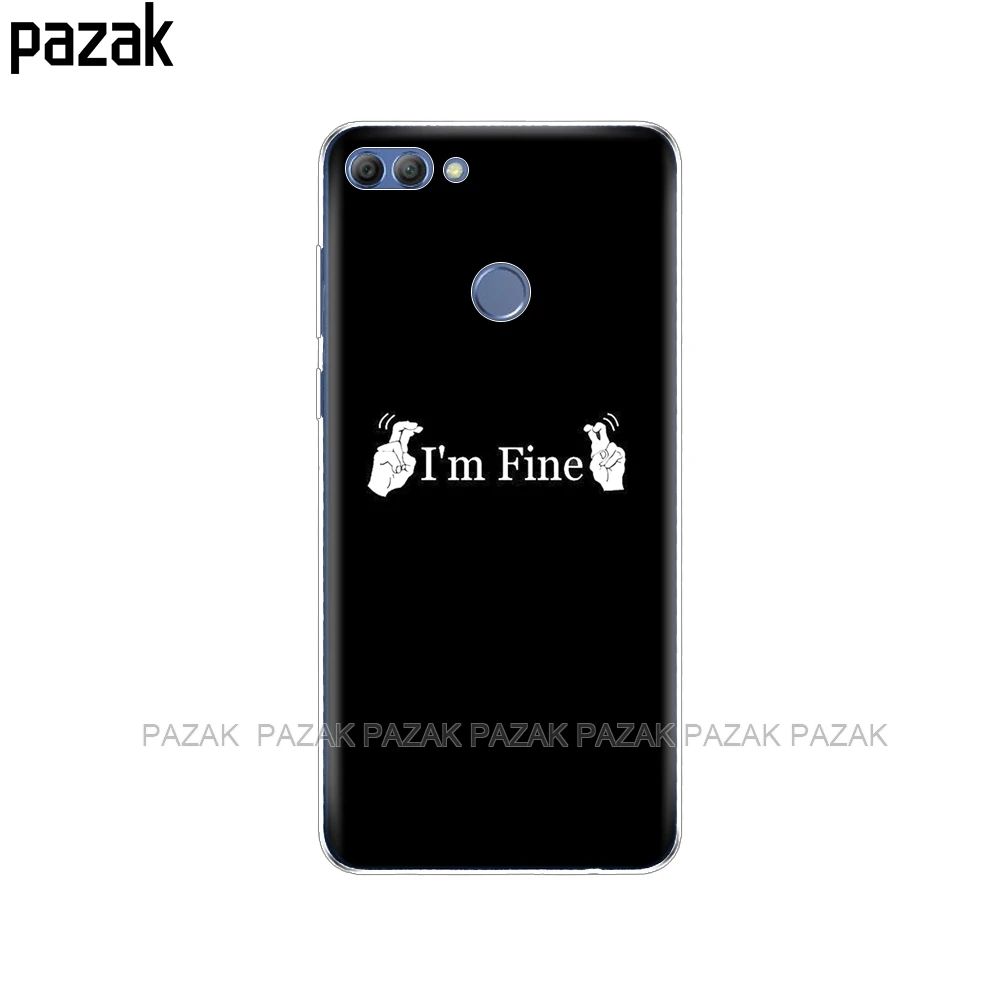 52237 Чехол для huawei P Smart чехол Enjoy 7S Мягкий ТПУ силиконовый чехол-накладка для huawei P Smart Coqa чехол с принтом - Цвет: 52237