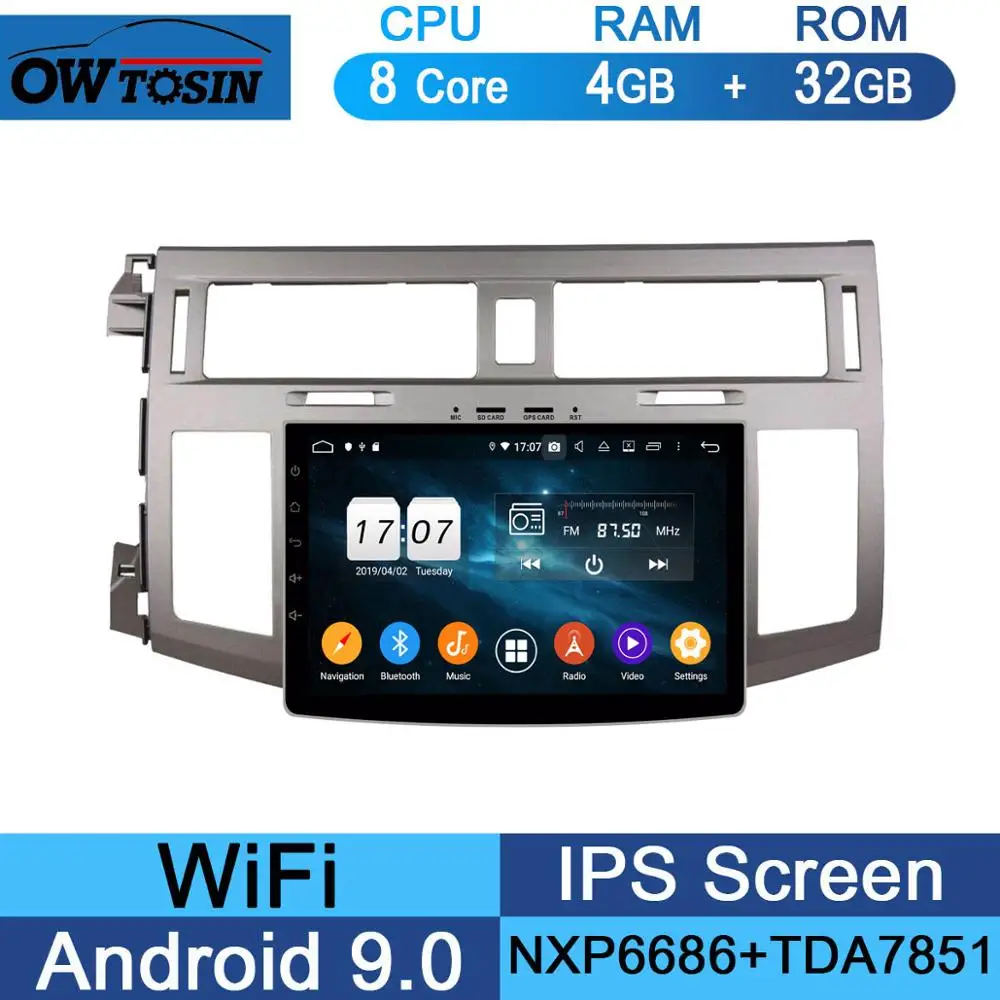 " ips 8 Core 4G Оперативная память 64G Встроенная память Android 9,0 автомобиль dvd-радио GPS для Toyota Avalon 2005 2006 2007 2008 2009 2010 DSP CarPlay попугай BT - Цвет: 32G