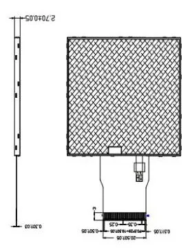2,31 дюймов 40P 16 м HD TFT ЖК-экран ILI9342C Привод IC 960*240 вождения рекордер экран 6 бит RGB интерфейс