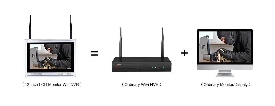 ANRAN wifi 2MP 12 дюймов ЖК-экран NVR комплект система камер домашней безопасности сетевая ip-камера ночного видения Видео Surveillace Kit