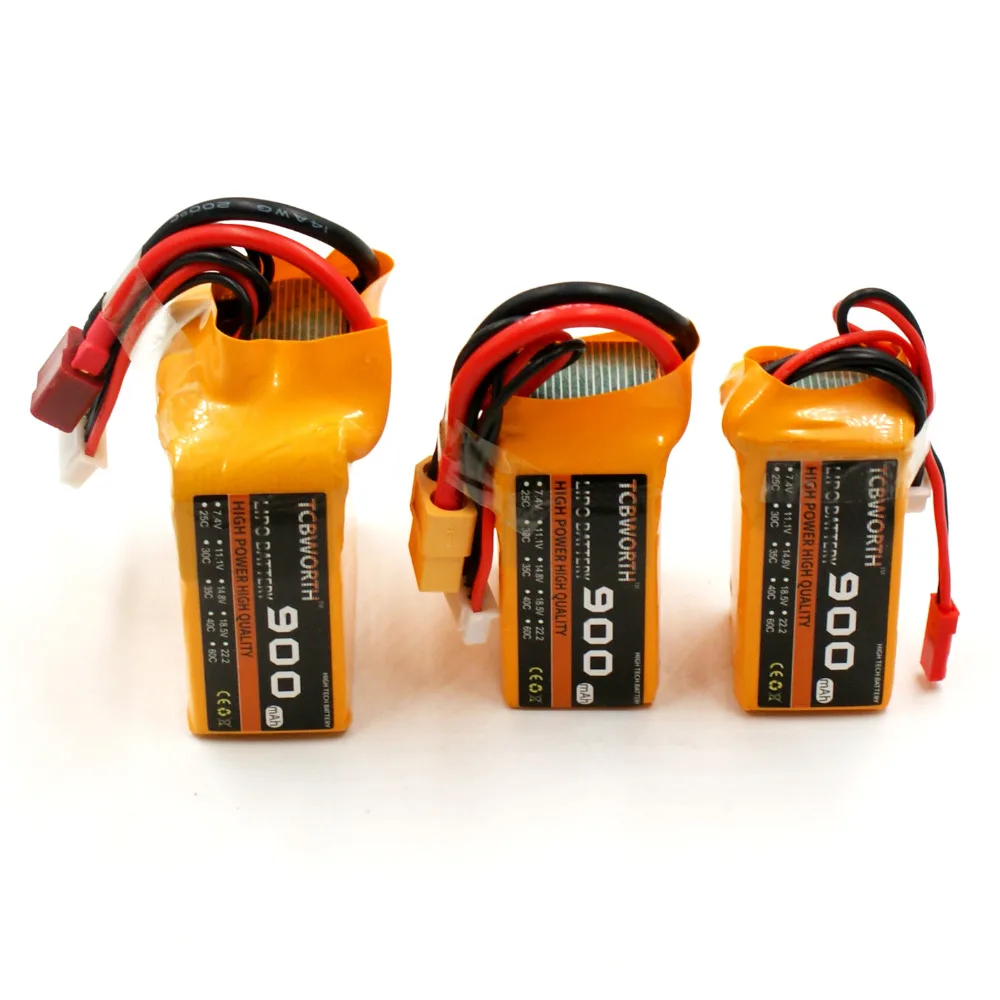 TCBWORTH RC LiPo батарея 4S 14 8 V 900 mAh 25C для вертолет самолет автомобиль Лодка Квадрокоптер