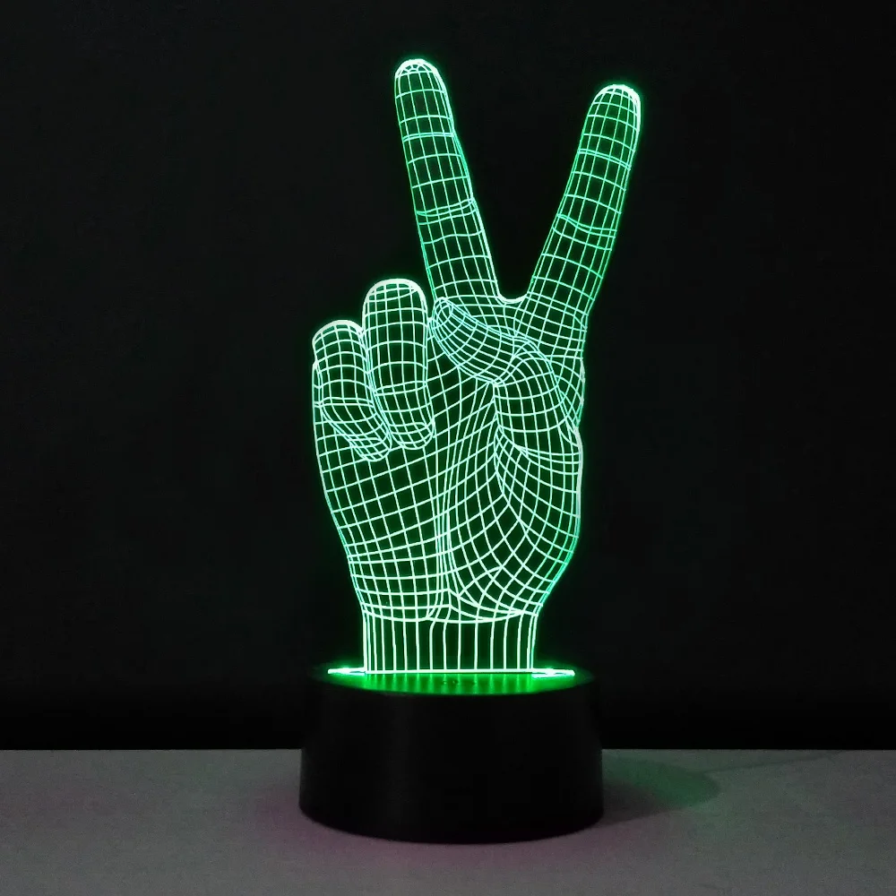 3D ночник портативная лампа ручной формы usb светодиодная Дети Lamparas baby veilleuse лампы 7