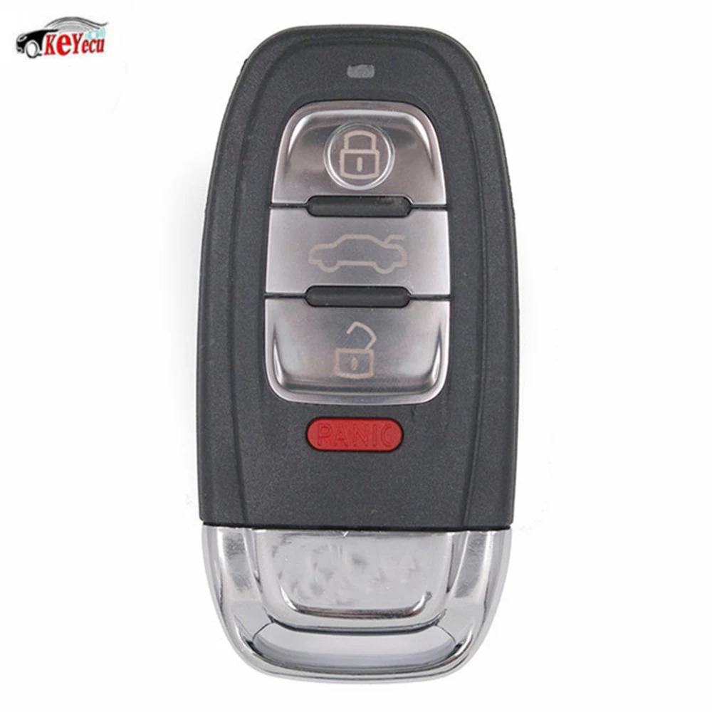 KEYECU 4 кнопки дистанционного брелока Выберите 315/433/868 МГц для Audi A3 A4 A5 A6 A8 Quattro Q5 Q7 A6 A8 номер FCC ID: IYZFBSB802