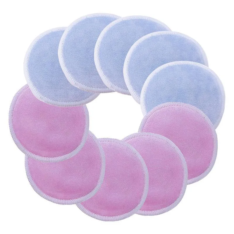 10Pcs 10/15 шт. многоразовые для снятия макияжа колодки Уход за кожей лица/глаз/губ чистые уход за кожей лица моющиеся бамбуково-хлопковые ткань буфами на рукавах с мешок для стирки - Цвет: 10Pcs