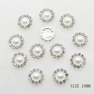 Пуговицы круглые серебристые, 10 мм, 10 шт.лот, 10 мм