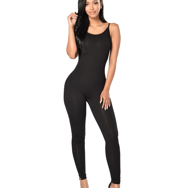 2018 пикантные летние женские комбинезон Одна деталь боди с круглым вырезом