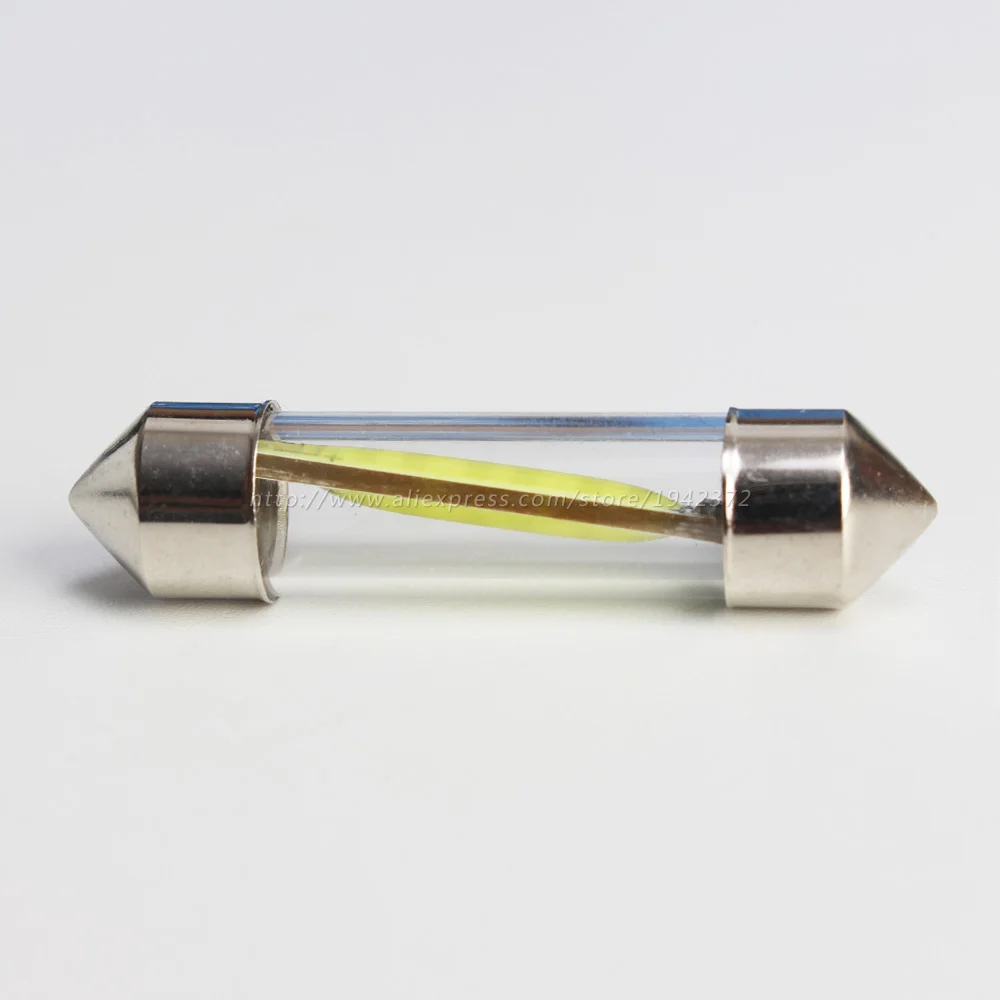 2 шт. пара белый 31 мм/36 мм/39 мм/41 мм COB LED Festoon 12 В автомобильная светодиодная лампа