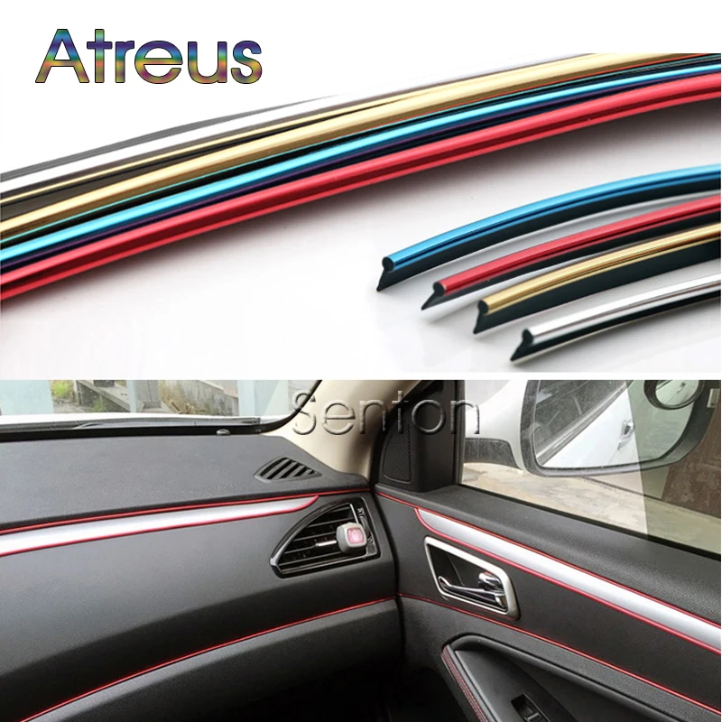 Atreus литье для украшения интерьера автомобиля 5 м Peugeot 301 307 206 308 407 207 2008 3008 508 406 208