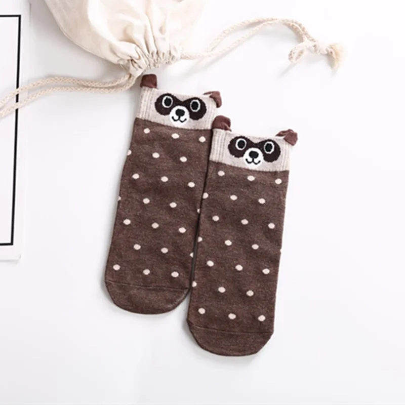 353 Новые модные милые животные женские хлопковые носки Kawaii летние короткие носки тапочки Для женщин Повседневное мягкие забавная лодка носки - Цвет: 353